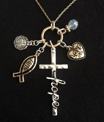 Faith, Hope, Love Necklace