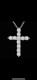 Dainty Silver Cross Necklace