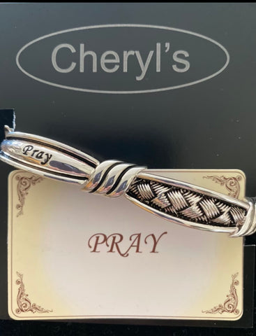 Silver Pray Bracelet