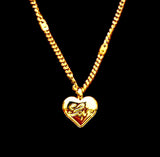 Gold LOVE Heart Necklace