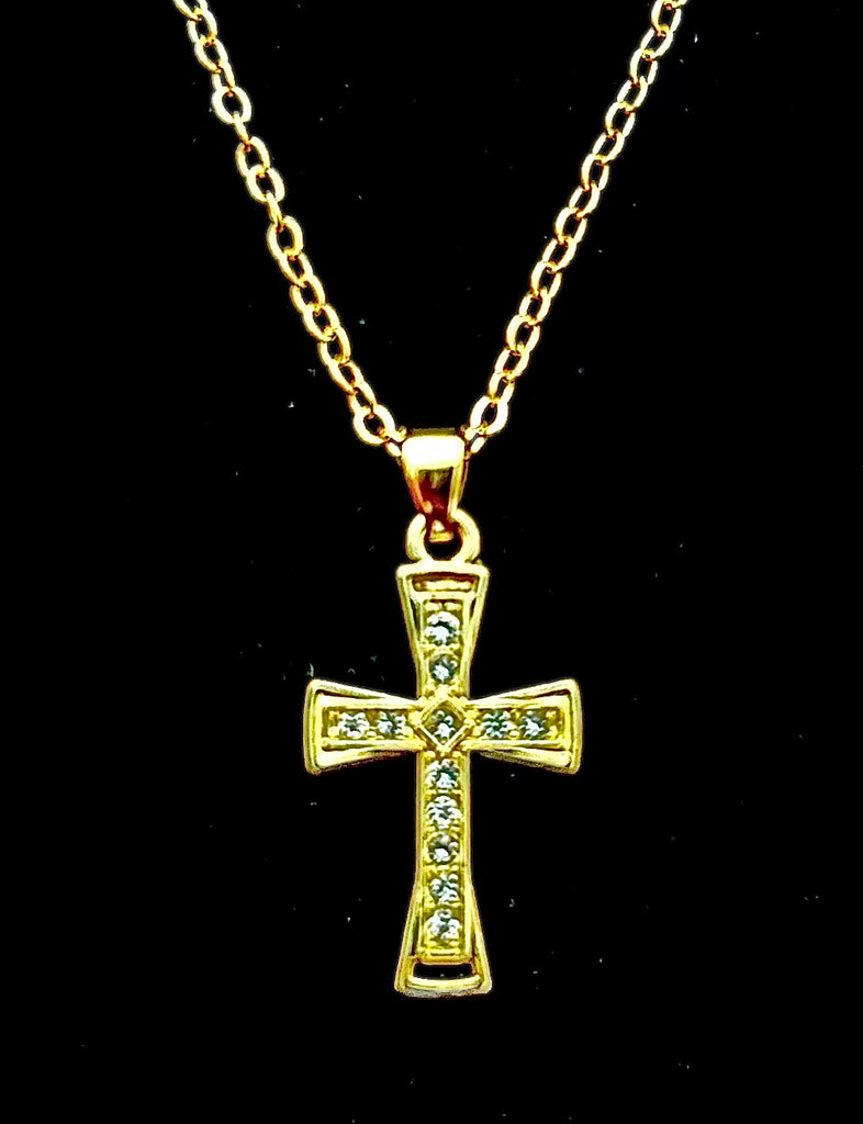 Delicate Gold Cross