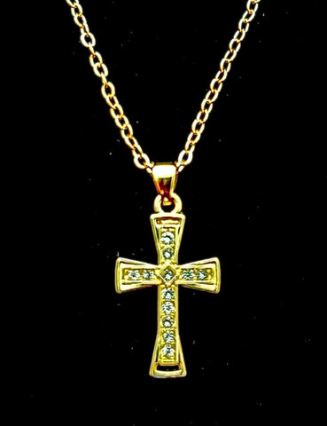Delicate Gold Cross
