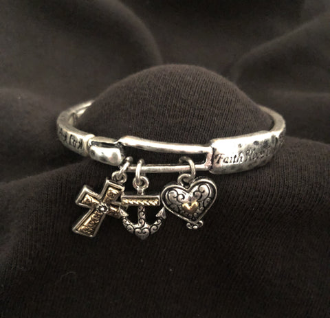 Faith, Hope and Love Bracelet