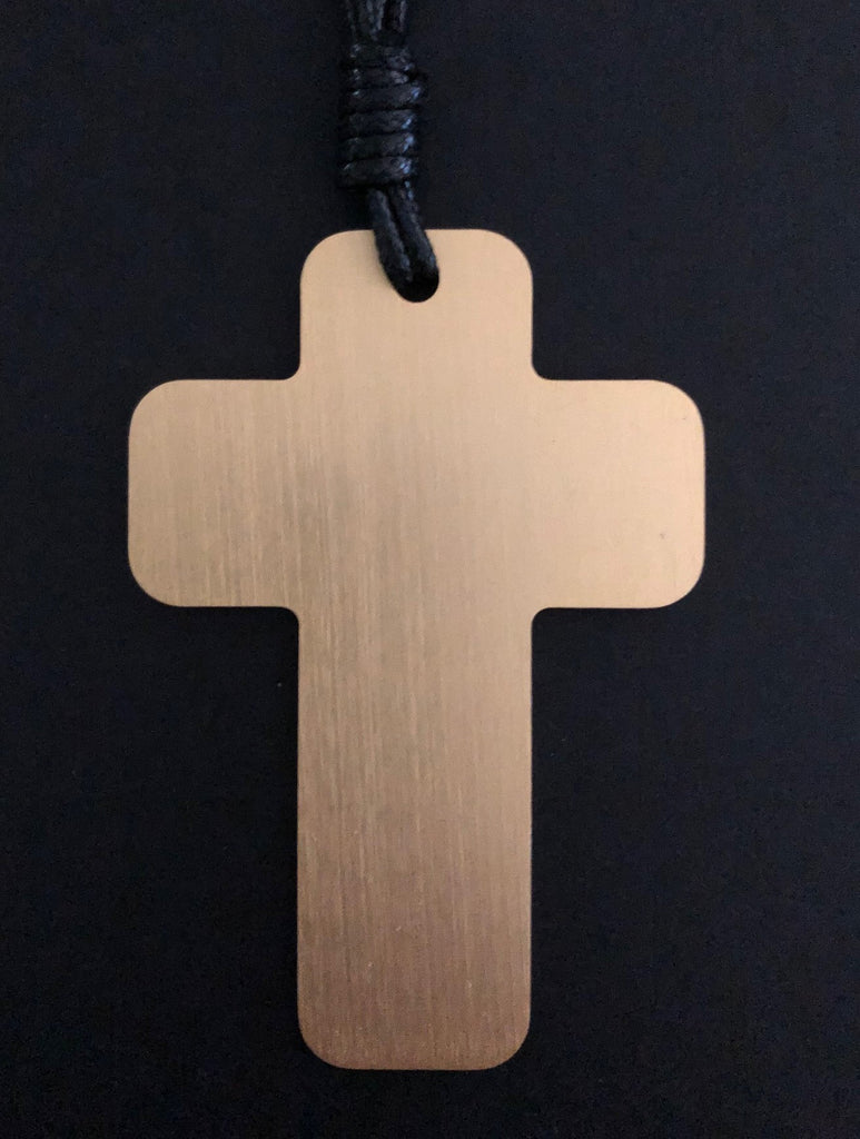 Large Gold Cross Necklace