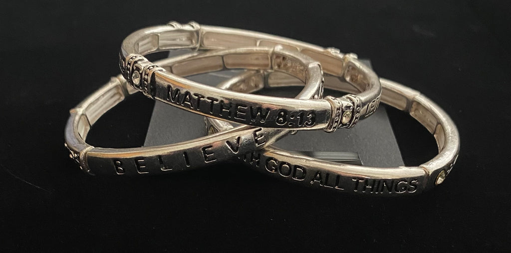 Matthew 8:13 Silver Bracelet