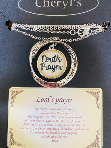 Lords Prayer Ring Necklace