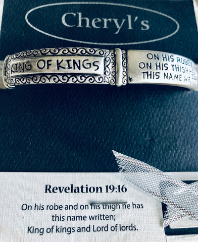 Revelations 19:16 “King of Kings” Stretch Bracelet