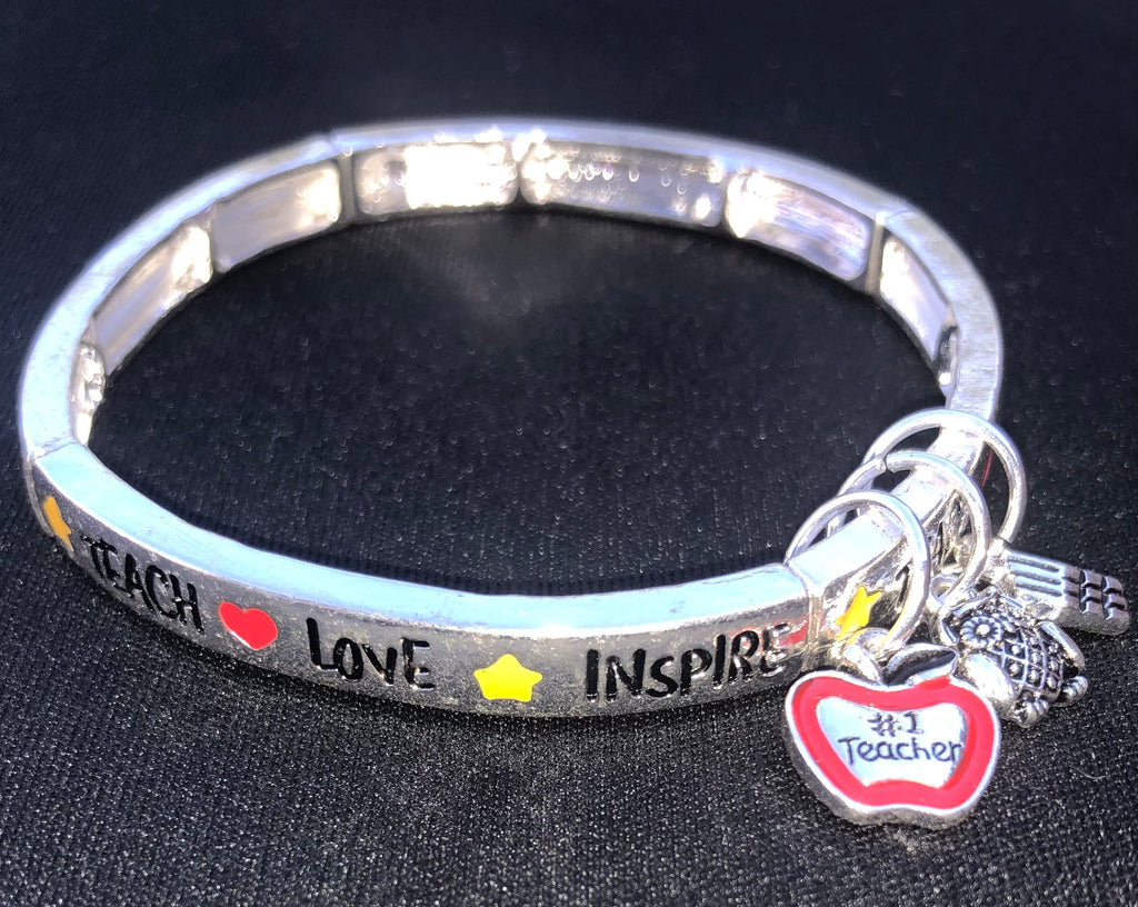 Teach, Love, Inspire stretch Bracelet