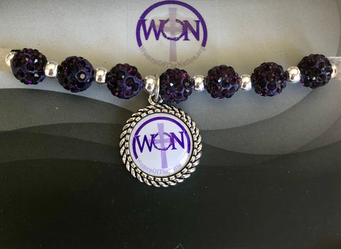 WON Purple Stretch Bracelet