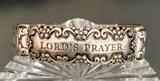 Lord's Prayer antique look silver stretch Bracelet
