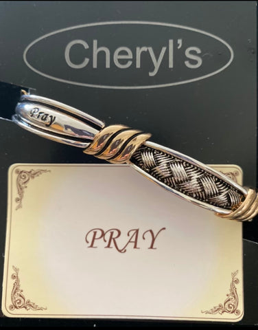 Silver/Gold Pray Bracelet