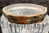 Truth Will Set You Free gold and silver Bangle Bracelet