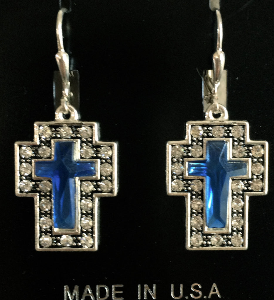 Silver & Blue Earrings