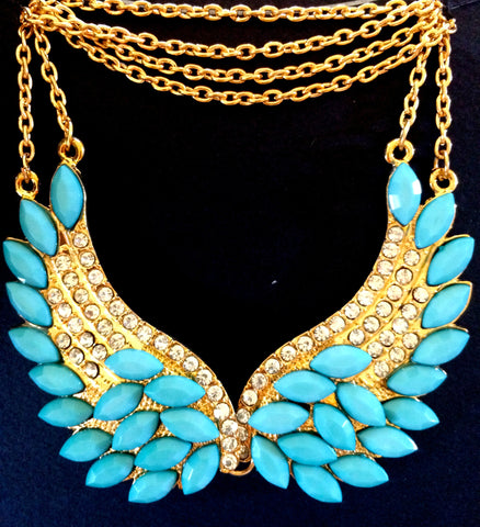Turquoise Wing Necklace